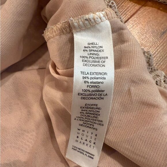 White House Black Market long sleeve lace top - Picture 4 of 6